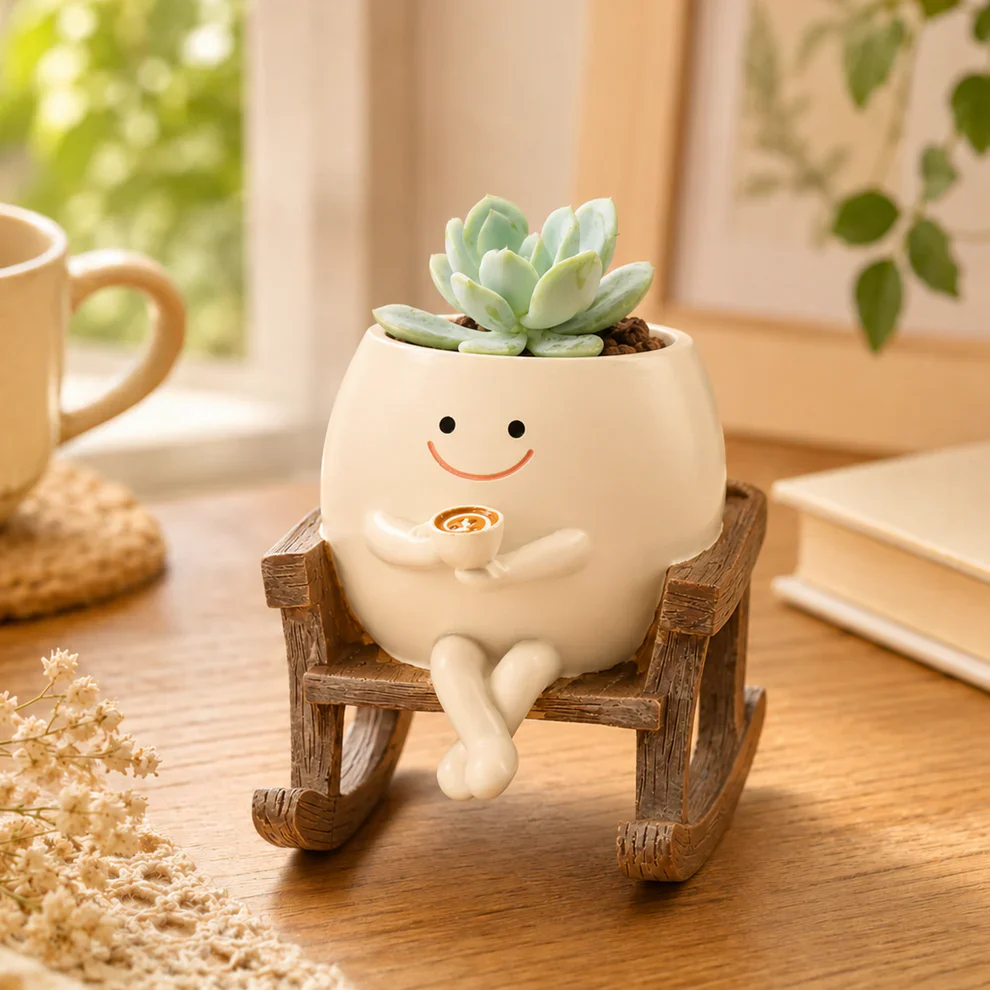 Rocking Chair Flower Pot